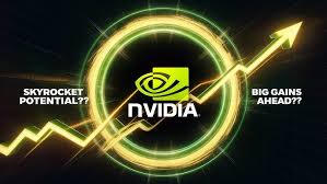 A neon green and yellow background with the words nvidia on it.